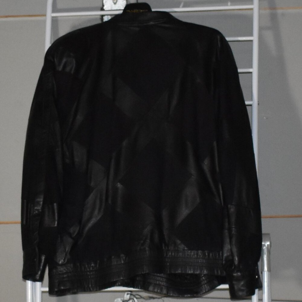 Vintage Bally Of Switzerland Black Suede & Leather Jacket